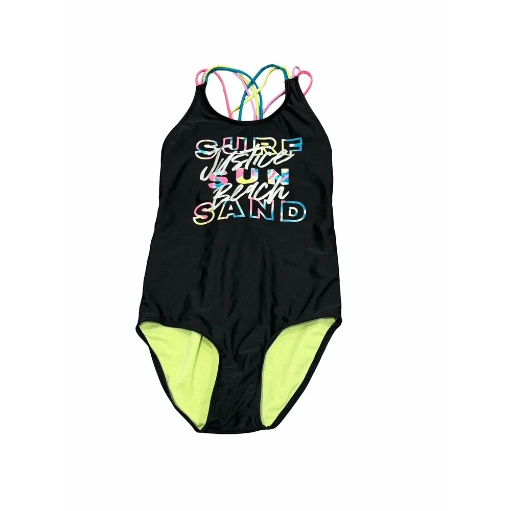 JUSTICE Teen Girls 16 One Piece Swimsuit Bathing Suit Lot Bundle Floral Tie Dye